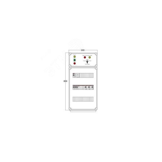 Щит управления электрообогревом DEVIBOX HR 3x4400 D316 (в комплекте с терморегулятором и датчиком температуры) DEVIbox DBR099