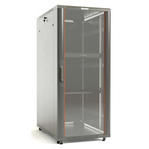 Шкаф напольный 19-дюймовый 32U 1610x800х1200 мм (ВхШхГ) Hyperline TTB-3282-AS-RAL7035