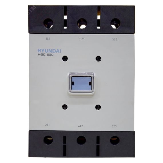 Магнитный контактор HGC630 22NS F220 630А 330 кВт при АС3 (380-440В) кат. 100-240В АC 110-220 DC 2НО+2НЗ Hyundai 13.01.01.000483