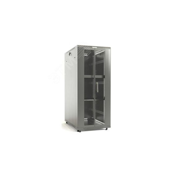 Шкаф напольный 19-дюймовый 47U 2277x800х1000 мм (ВхШхГ)перфорированные двери Hyperline TTB-4781-DD-RAL7035