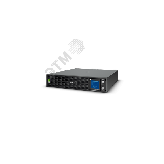 Источник бесперебойного питания Rackmount Line-Interactive 1000VA/750W 10 IEC-320 C13 розеток USBиSerial сухие контакты EPO SNMPslot RJ11/45 Extended  Cyberpower PR1000ELCDRTXL2U