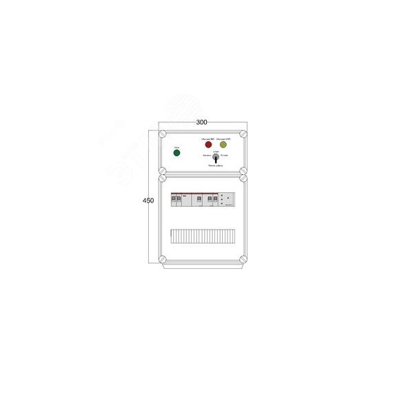 Щит управления электрообогревом DEVIBOX HR 2x4400 D316 (в комплекте с терморегулятором и датчиком температуры) DEVIbox DBR098