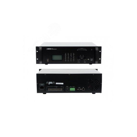 IP-усилитель, 60 Вт, 1 микр+ 1 лин вход, запуск mp3-проигрывателя, 2U Roxton IP-A6760