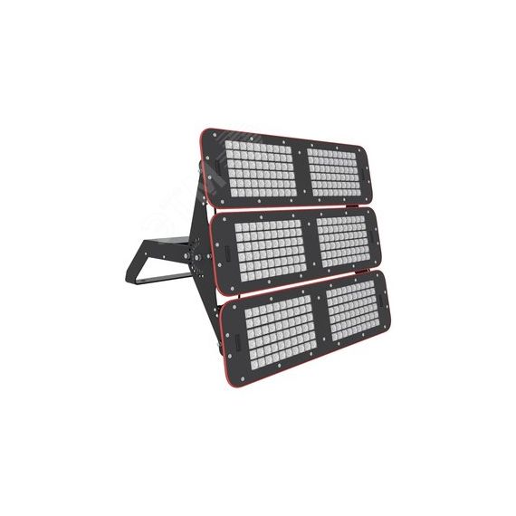 Прожектор LED УРАН ПРОМ (СБУ) 720Вт 101000Лм КСС Асимметричная1 5,0К прозрачный рассеиватель IP67 ЛЕД-Эффект LE-СБУ-66-720-6558-67Х