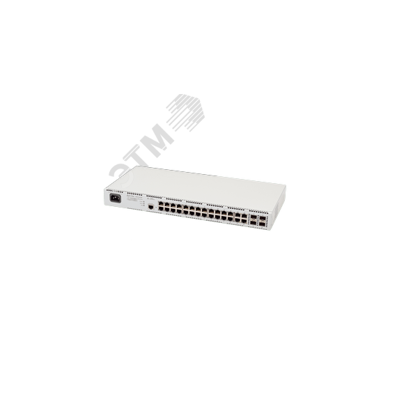Коммутатор управляемый L2 PoE+ 24 порта 10/100/1000 Мб/с, 4хSFP, SFP+, 220В AC ELTEX MES2428P