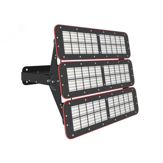 Прожектор LED УРАН ПРОМ (СБУ) 720Вт 101000Лм КСС Асимметричная1 5,0К прозрачный рассеиватель IP67 ЛЕД-Эффект LE-СБУ-66-720-6558-67Х