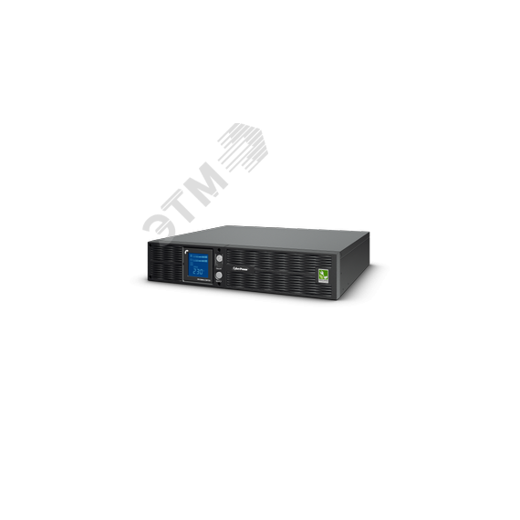 Источник бесперебойного питания Line-Interactive 1500VA/1350W USB/RS-232/Dry/EPO/SNMPslot/RJ11/45 (8 IEC С13) Cyberpower PR1500ELCDRT2U