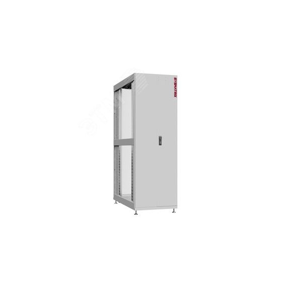 Шкаф серверный 48U 800х1070 передняя дверь: двустворчатая глухой металл IP51. задняя дверь: одностворчатая перфорированная IP20. боковые панели: без.  SYSMATRIX NS 8148.7530