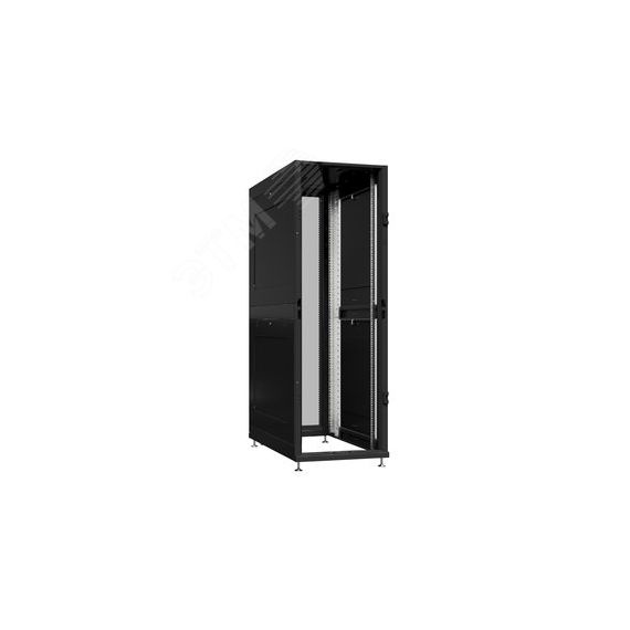 Шкаф серверный 42U 800х1200 передняя дверь: без. задняя дверь: двустворчатая перфорированная IP20. боковые панели: глухой металл. цвет: черный RAL9005 SYSMATRIX NS 8242.9041