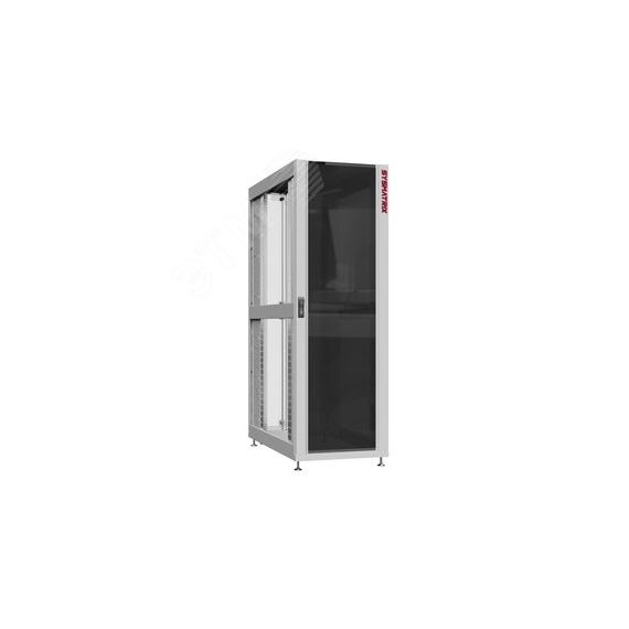 Шкаф серверный 48U 600х1200 передняя дверь: стекло IP41. задняя дверь: двустворчатая перфорированная IP20. боковые панели: без. цвет: серый RAL7035  SYSMATRIX NS 6248.7140