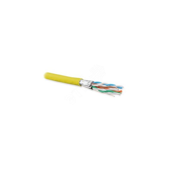 Кабель UFTP4-C6A-S23-IN-LSZH-YL-500 (500 м)витая пара U/FTPкат.6a(10GBE)4 пары Hyperline 445111