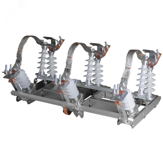 Разъединитель высоковольтный РЛКМ-1б-IV-10/400-УХЛ1 (в комплекте с ПР-01-7-УХЛ1 и КМЧ H=6500)- КЭАЗ 272939