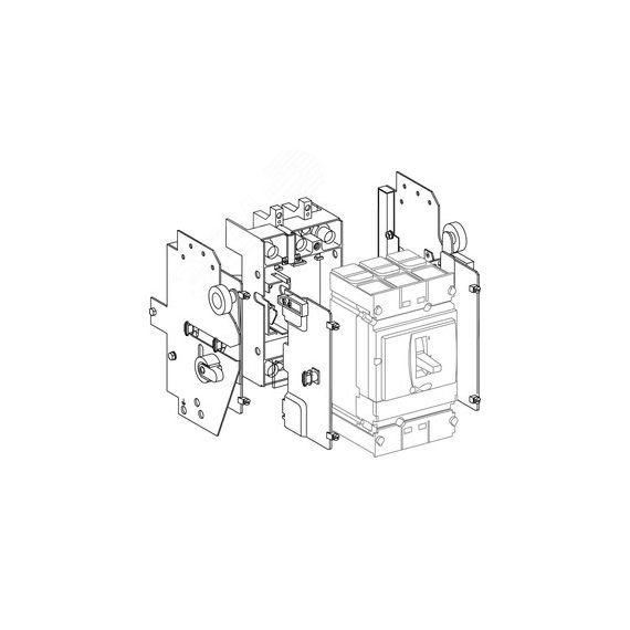 КОМПЛЕКТ ВЫКАТНОГО ИСПОЛНЕНИЯ 3P (100-250) SE (Systeme) SPC-DOK3-01-02