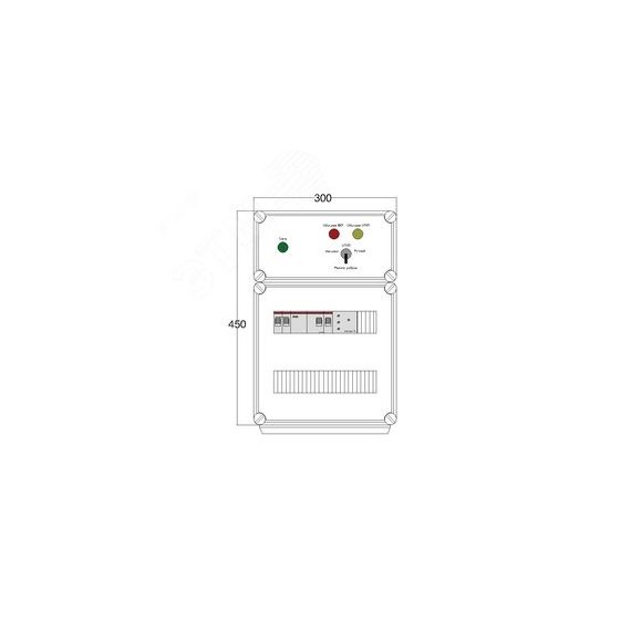 Щит управления электрообогревом DEVIBOX HR 1x1700 D316 (в комплекте с терморегулятором и датчиком температуры) DEVIbox DBR073