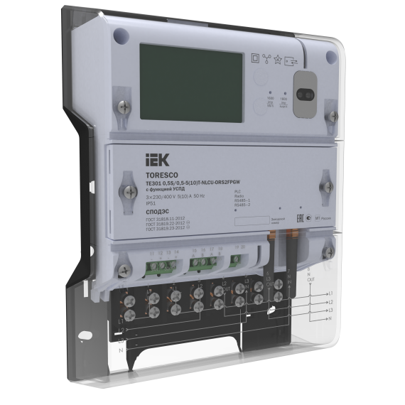 TORESCO Счетчик электрической энергии TE301 1/1-5(100)-NRLCU-ORS2FPGW с функцией УСПД IEK