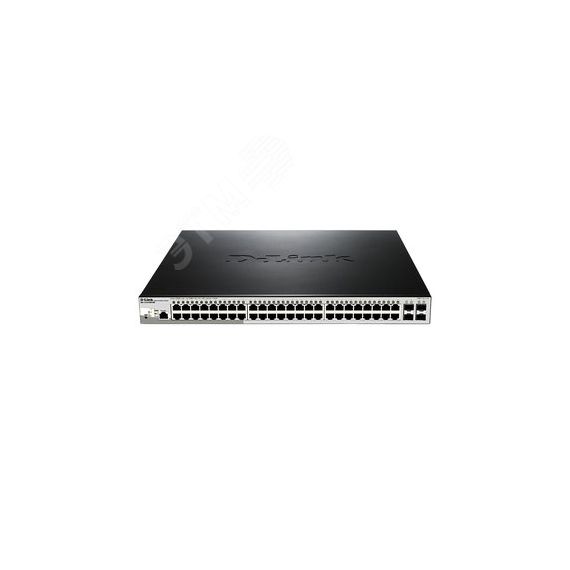 Коммутатор управляемый L2 48 портов 10/100/1000 Мб/с 4хSFP 1000 Мб/с D-Link DGS-1210-52MP/ME/B2A