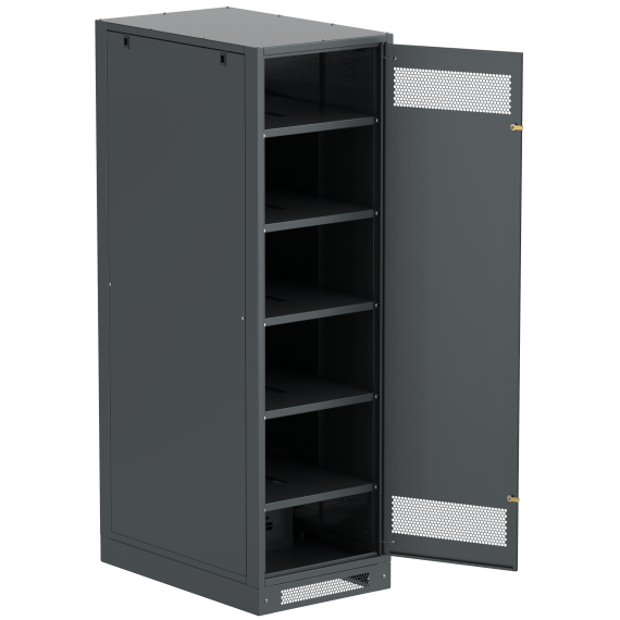 ITK LINEA B Шкаф (пустой) 2000х600х950мм металлическая дверь черный