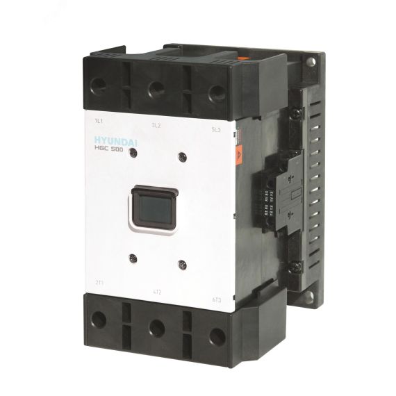 Магнитный контактор HGC500 22NS F220 500А 250 кВт при АС3 (380-440В) кат. 100-240В АC 110-220 DC 2НО+2НЗ Hyundai 13.01.01.000564