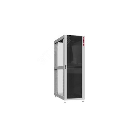 Шкаф серверный 24U 800х1200 передняя дверь: стекло IP41. задняя дверь: одностворчатая перфорированная IP20. боковые панели: без. цвет: серый RAL7035  SYSMATRIX NS 8224.7130