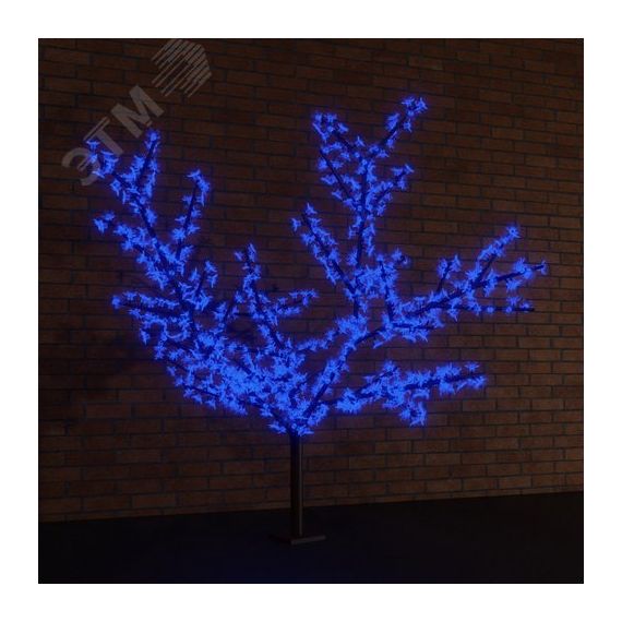 Дерево светодиодное Сакура, высота 2,4 м, крона 2,0 м, синие светодиоды, IP 65, понижающий трансформатор в комплекте Neon-Night 531-123