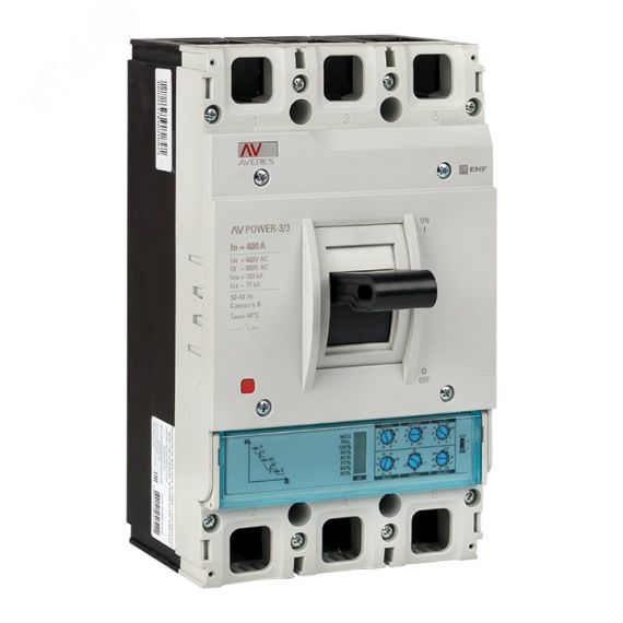 Автоматический выключатель AV POWER-3/3 400А 100kA ETU2.0 AVERES EKF mccb-33-400H-2.0-av