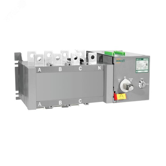 АВР на реверс. выкл.-разъед. и мотор приводом 160A, 3P, 10кА АВР-103 SE (Dekraft) 42045DEK