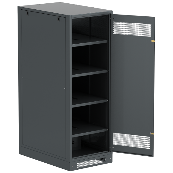 ITK LINEA B Шкаф (пустой) 1700х600х950мм металлическая дверь черный