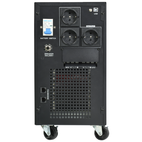 ITK ELECTRA LT ИБП однофазный линейно-интерактивный 5кВА/4кВт 3хSchuko LCD дисплей АКБ 4х17AH USB RJ45/11