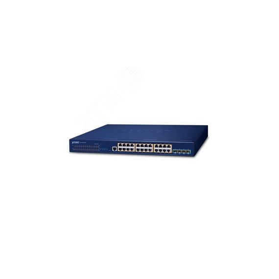 Коммутатор управляемый L3 PoE 24 порта 10/100/1000 Мб/с, 4хSFP+, 370 Вт PLANET SGS-6310-24P4X