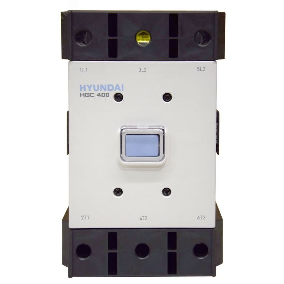 Магнитный контактор HGC400 22NS F220 400А 220 кВт при АС3 (380-440В) кат. 100-240В АC 110-220 DC 2НО+2НЗ Hyundai 13.01.01.000542
