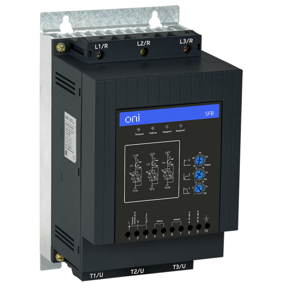Устройство плавного пуска SFB 3Ф 380В 75кВт 150А Uупр 110-220В Modbus с защитами ONI