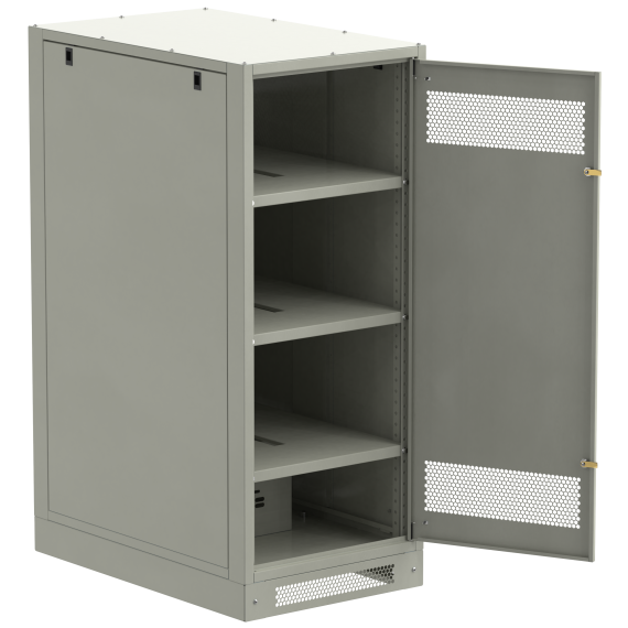 ITK LINEA B Шкаф (пустой) 1450х600х950мм металлическая дверь серый