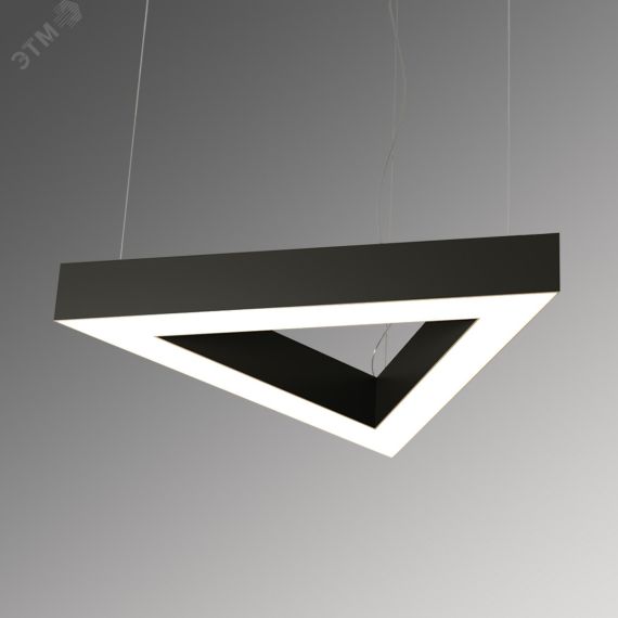 Светильник светодиодный RVE-LBX-HOLE-TRIO-1500-P (Треугольник с отв. 1500х1299х100мм S80мм 96Вт Подвесной 4000К Белый) RVElektro RVE00000404