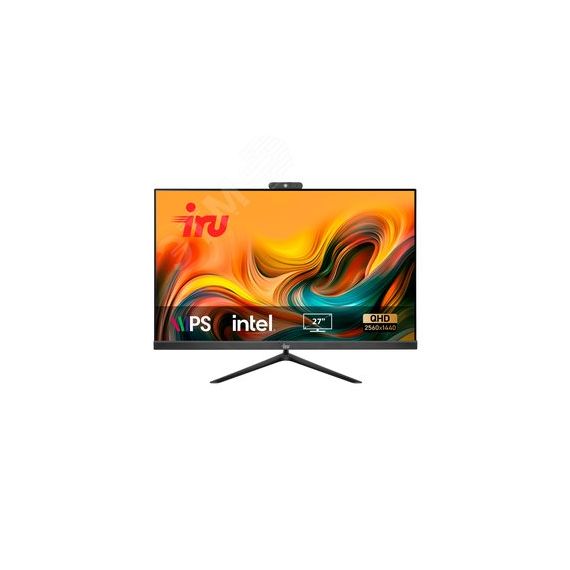 Моноблок Office 27IH5P2K 27'' 2560x1440/QHD i5 11400/16Gb/SSD1Tb/UHDG 730/CR/черный/DOS iRU 1865034