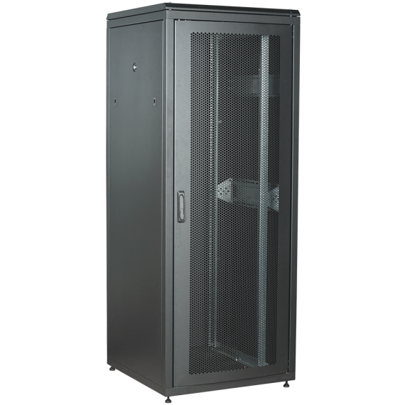 ITK LINEA N Шкаф сетевой 19" 33U 800х800мм перфорированная передняя дверь задняя металлическая черный