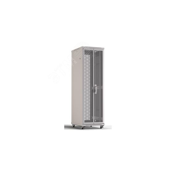 Шкаф напольный 19-дюймовый 22U 1166x600х600 мм (ВхШхГ)перфорированные двери Hyperline TTR-2266-DD-RAL7035