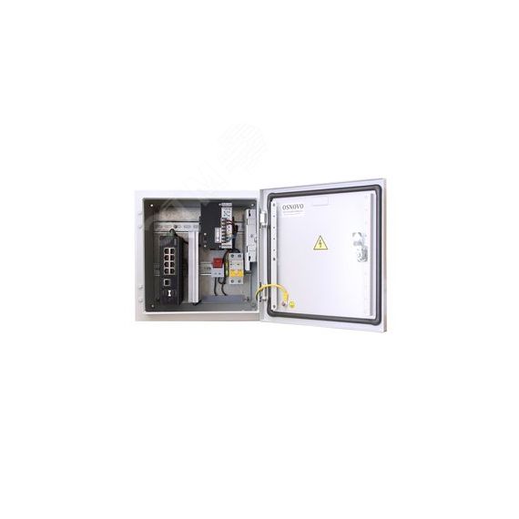 Узел коммутационный 8хPoE, 1хRJ45, 2хSFP, 240 Вт, IP66, 300х300х210 мм OSNOVO OS-33T1(SW-60812/I)