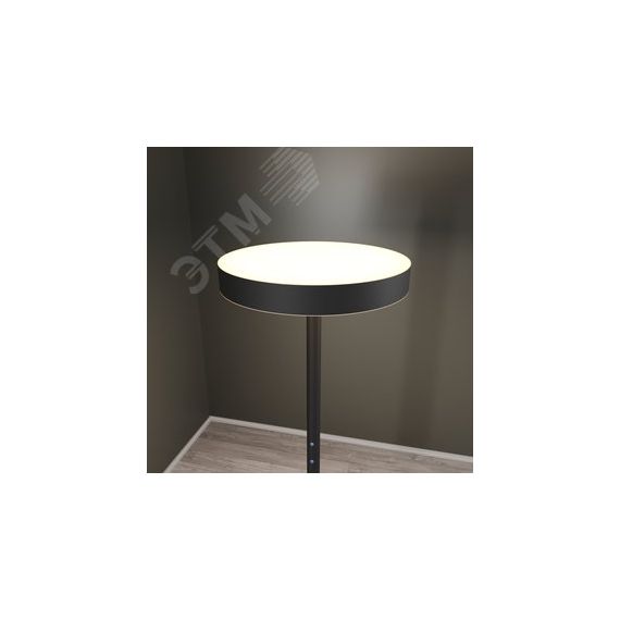 Светодиодный светильник RVE-LBX-CIELO-2150х600-T (Торшер круг 600х600х80мм Вниз 42Вт напольный 4000K стойка 2060х400мм черный) RVElektro RVE00003334
