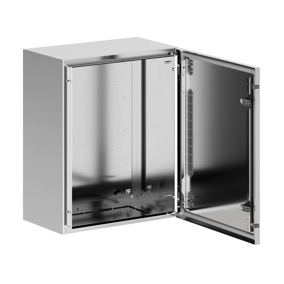 Корпус навесной STH с М/П из нержавеющей cтали AISI304 ВxШxГ 500x400x250 мм, с фланцем, IP66