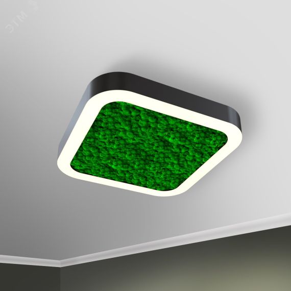 Светильник светодиодный RVE-LBX-MOSS-BOX-SOFT-1800-N (Квадрат закругл. с отв. 1800х1800х100мм S80мм 159Вт Накладной 4000К Белый) RVElektro RVE00002176