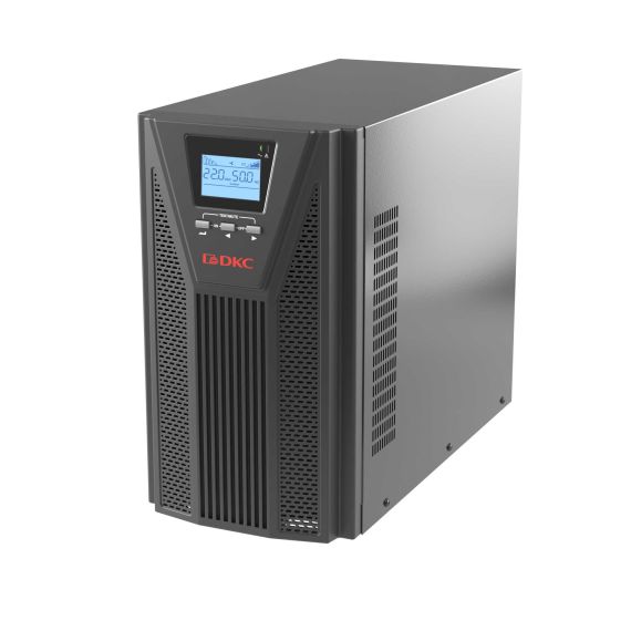 Онлайн ИБП ДКС серии Small Tower, 3000 ВА/2700 Вт, клеммы, EPO, USB, RS-232, RJ45,  з/у 1А, 8 x 7 Ач