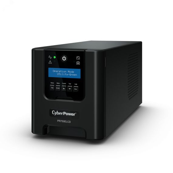 Источник бесперебойного питания line-interactive PR Tower 750Ва/675Вт фазы 1/1 4 мин 6 IEC-320 С13 розеток Cyberpower PR750ELCD