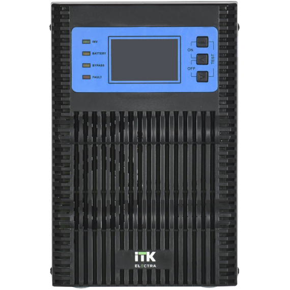 ITK ELECTRA OT ИБП однофазный онлайн 2кВА/2кВт LCD дисплей 48VDC 4хС13 с АКБ 4х9AH USB EPO RS232 SNMP слот Tower