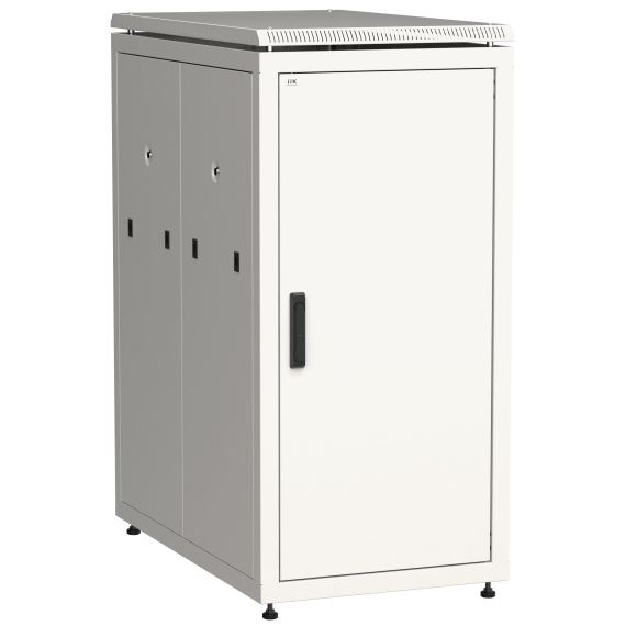 ITK LINEA N Шкаф сетевой 19" 24U 600х1000мм металлическая передняя дверь серый