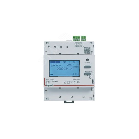 Счетчик ЭЭ 3ф ТТ 4мод RS485 LEGRAND 412041