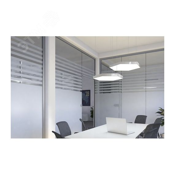 Светильник LED Effect ОРИОН R6 54Вт 6700лм 4000К IP20 КСС Д подвесные, DALI ЛЕД-Эффект LE-ССО-38-054-5308-20Д+LE0973