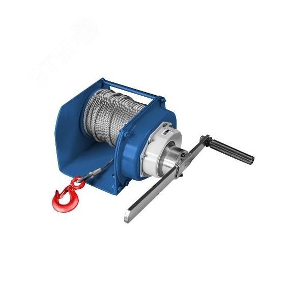 Лебедка ручная барабанная JHW г/п 3.0т, канат 40м Gearsen GJHW 30400