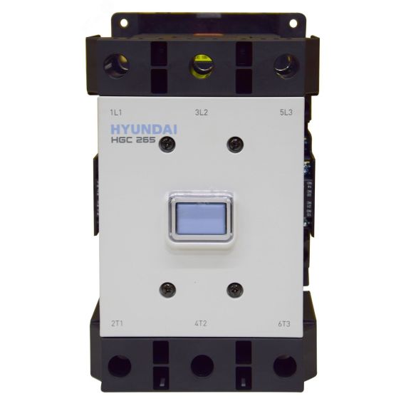 Магнитный контактор HGC265 22NS F440 265А 147кВт при АС3 (380-440В) кат. 380В АC 110-220 DC 2НО+2НЗ Hyundai 13.01.01.000599