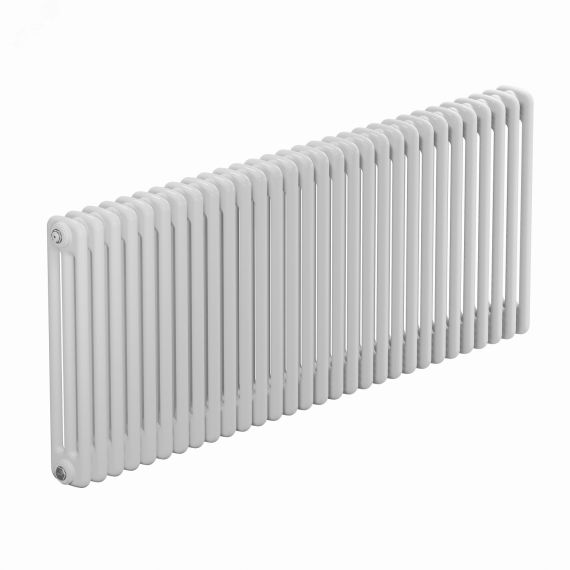 Радиатор трубчатый настенный двухрядный 515/66/35 нижнее сдвоенное подключение с клапаном Rifar TUB 2052-35-DV1