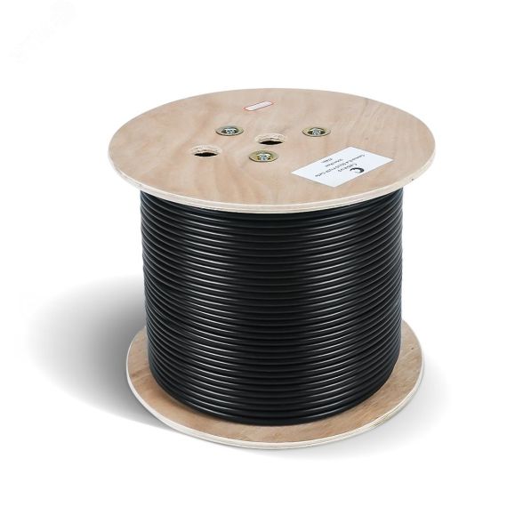 Кабель для интерфейса RS-485 2x2x24AWG/7, многожильный (patch), экран - фольга + оплетка 90%, - 40 C - +75 C, FR-PVC, similar - Belden 9842 (305м), Te Cabeus RS-485 2x2x24AWG/7